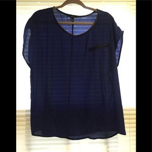 Forever21 Navy Blue Top